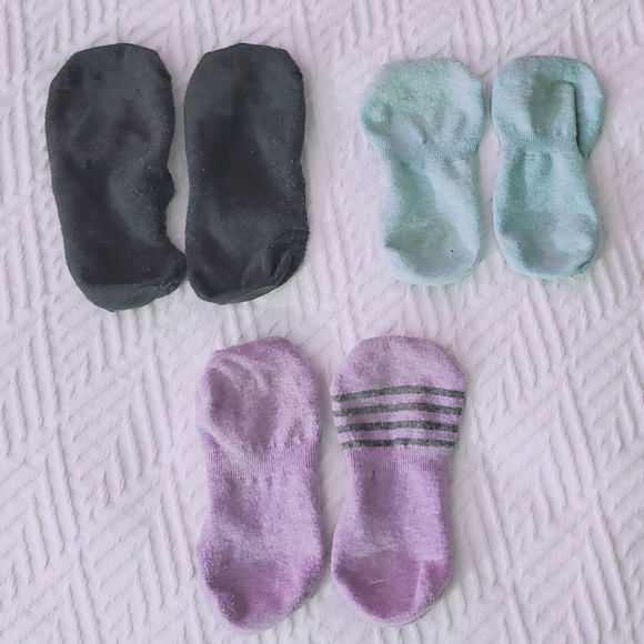 3x Pair of Ked style socks- made for low cut shoes- used- women's - Picture 2 of 4